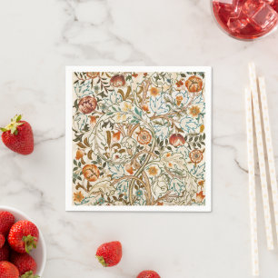 Serviette En Papier Art floral vintage de l'acanthe de William Morris