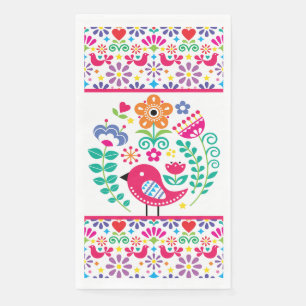 Serviette En Papier Art folklorique scandinave