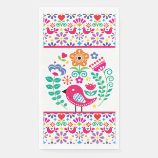 Serviette En Papier Art folklorique scandinave