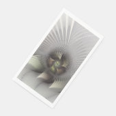 Serviette En Papier Art fractal de forme 3D abstraite moderne (Coin)