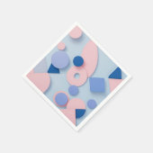 Serviette En Papier Art géométrique coloré tendance Napkin (Coin)