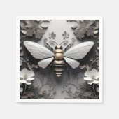 Serviette En Papier Art géométrique Golden Honeybee (Devant)