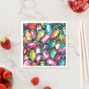 Serviette En Papier Art graffiti