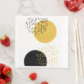 Serviette En Papier Art graphique géométrique urbain simple, moderne e (En situation)