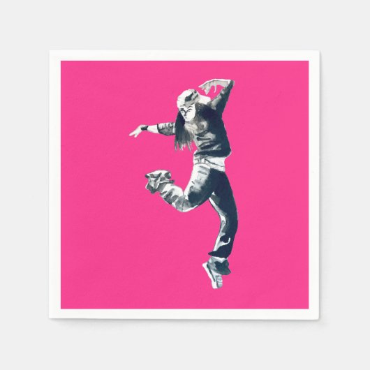Serviette En Papier Art hip hop cool (Devant)