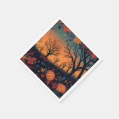 Serviette En Papier Art inspiré d'automne (Coin)