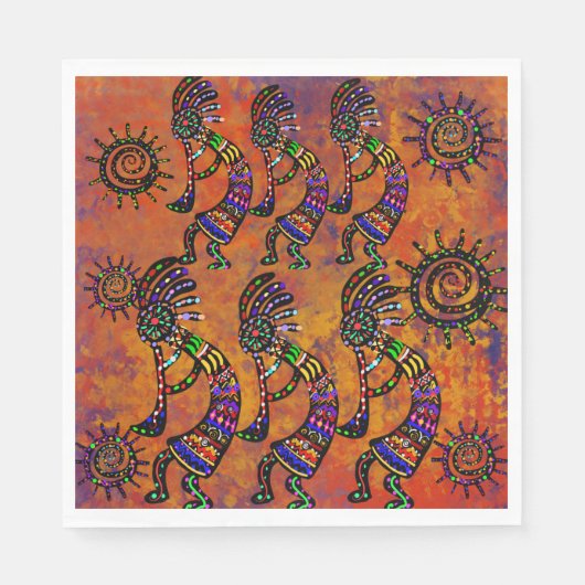 Serviette En Papier Art Kokopelli  (Devant)