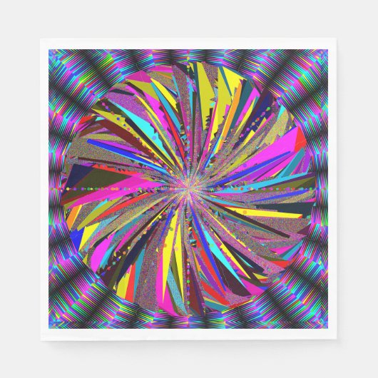 Serviette En Papier Art mandala (Devant)