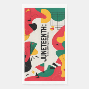 Serviette En Papier Art moderne de la célébration de la liberté Abstra