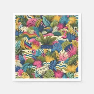 Serviette En Papier Art moderne de la jungle