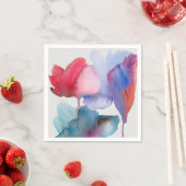 Serviette En Papier Art moderne floral abstrait maison (En situation)