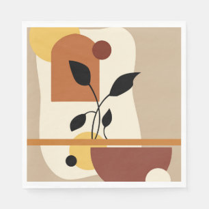 Serviette En Papier Art moderne géométrique