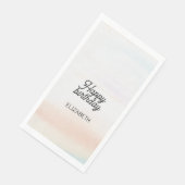 Serviette En Papier Art moderne Soft Rainbow Anniversaire (Coin)
