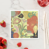 Serviette En Papier Art nouveau Abstrait (En situation)