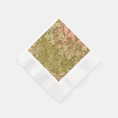 Serviette En Papier Art Nouveau Alfonse Mucha fleurs d'oeillets floral (Coin)