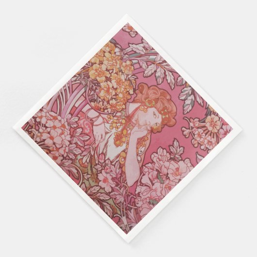 Serviette En Papier Art Nouveau design Dîner Papier Naples (Coin)