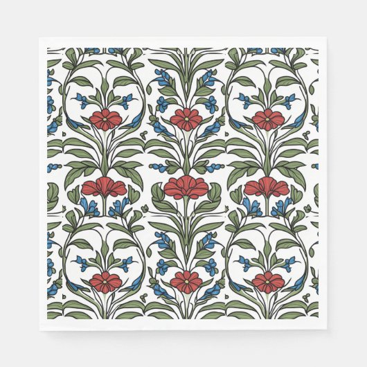 Serviette En Papier Art Nouveau Lotus (Devant)