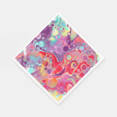 Serviette En Papier Art numérique moderne Abstrait coloré (Coin)