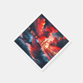 Serviette En Papier Art Océan (Coin)