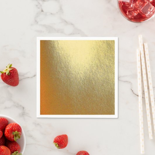 Serviette En Papier Art Or brillant (En situation)
