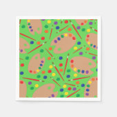 Serviette En Papier Art Paint Palette Cute Kid's Birthday Party (Devant)