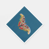 Serviette En Papier Art papillon (Coin)