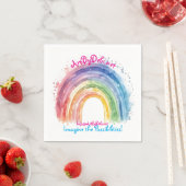 Serviette En Papier Art par Debi, Rainbow (En situation)