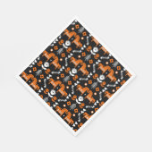 Serviette En Papier Art populaire de cheval scandinave (Coin)