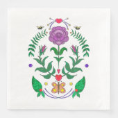 Serviette En Papier Art populaire Napkin (Devant)