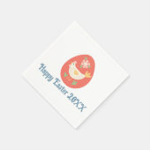 Serviette En Papier Art populaire Pâques Oeuf poulet (Coin)
