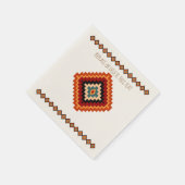 Serviette En Papier Art populaire roumain - Motifs ethniques (Coin)