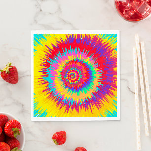 Serviette En Papier Art psychédélique