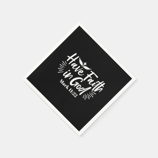 Serviette En Papier Art Religieux : Ayez foi en Dieu Conception des Éc (Coin)