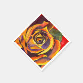 Serviette En Papier Art Rose d'or (Coin)