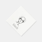 Serviette En Papier art simple (Coin)