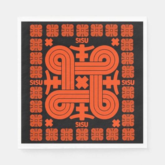 Serviette En Papier Art Sisu finlandais (Devant)