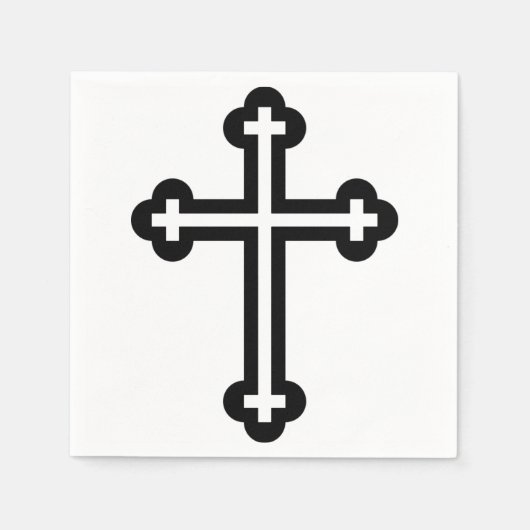 Serviette En Papier Art symbolique chrétien moderne et minimaliste de (Devant)