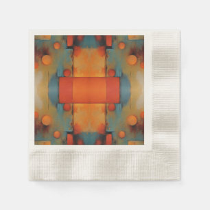 Serviette En Papier Art textile Abstrait : Nature concept art couleurs