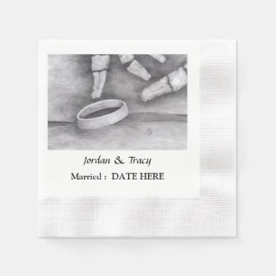 Serviette En Papier Art Thématique "Jusqu'à la mort"