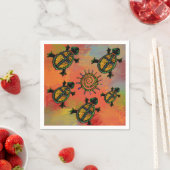 SERVIETTE EN PAPIER ART TURTLE SUD-OUEST (En situation)