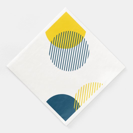 Serviette En Papier Art urbain abstrait moderne, simple, minimal et te (Coin)