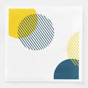 Serviette En Papier Art urbain abstrait moderne, simple, minimal et te