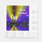 Serviette En Papier Artdeco de Noël sur Purple Yellow Rainbow Faver Ta (Devant)