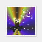 Serviette En Papier Artdeco de Noël sur Purple Yellow Rainbow Faver Ta (Devant)