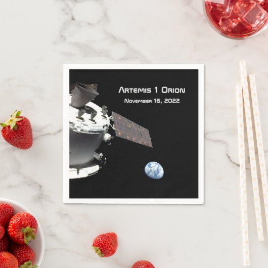 Serviette En Papier Artemis Orion Marbre bleu marine (En situation)