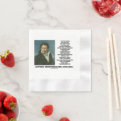 Serviette En Papier Arthur Schopenhauer Talent contre Genius Citation (En situation)
