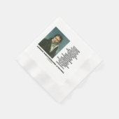 Serviette En Papier Arthur Schopenhauer Talent contre Genius Citation (Coin)