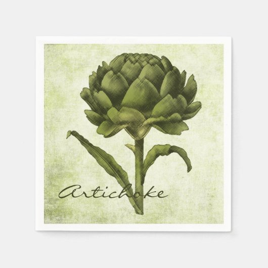 Serviette En Papier Artichoke vintage (Devant)