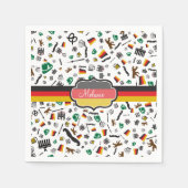 Serviette En Papier Articles allemands avec Drapeau d'Allemagne (Devant)