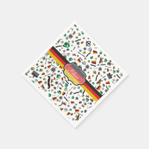Serviette En Papier Articles allemands avec le drapeau de l'Allemagne